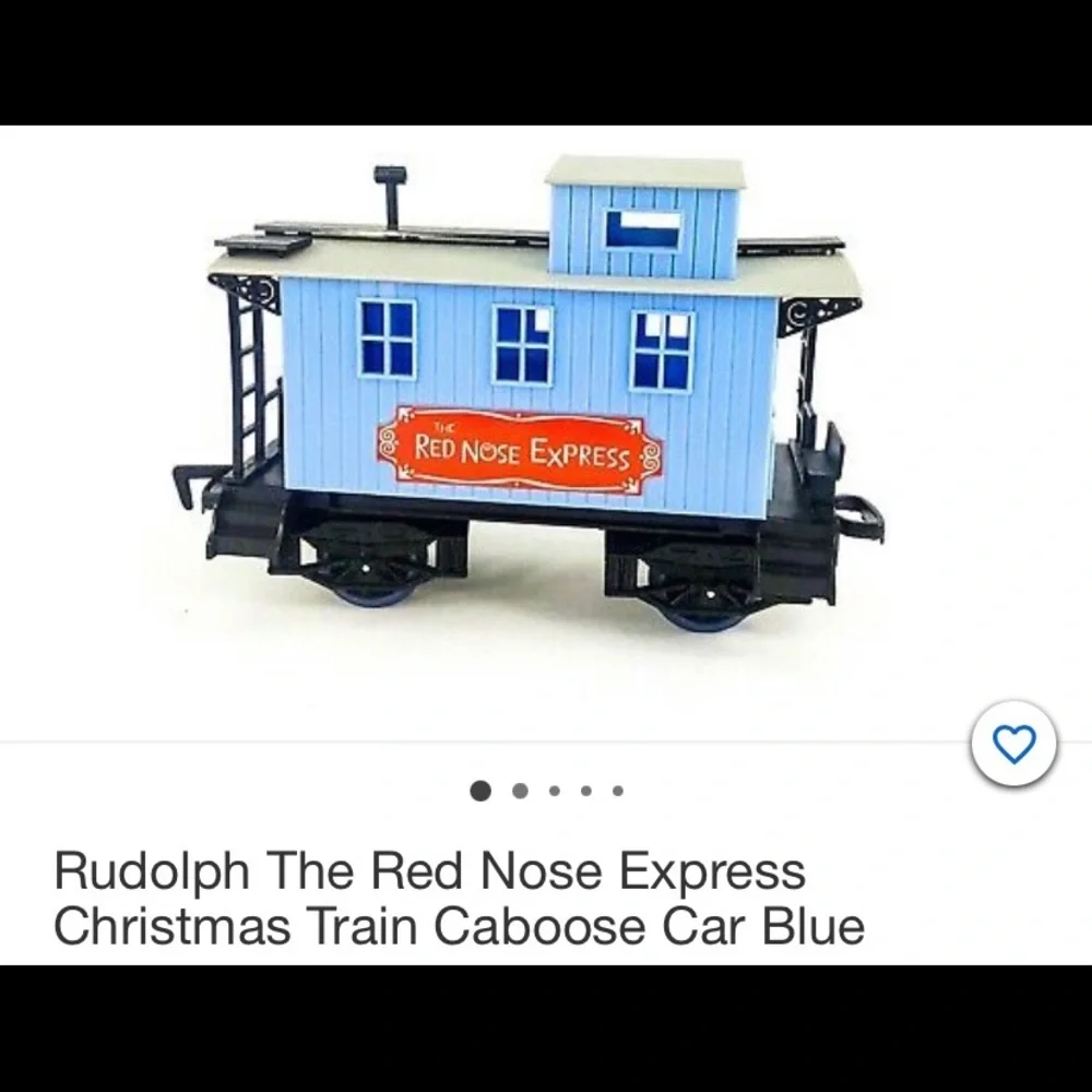Rudolfs Express Christmas Train 2 cars and tracks.